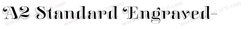 A2 Standard Engraved字体转换
